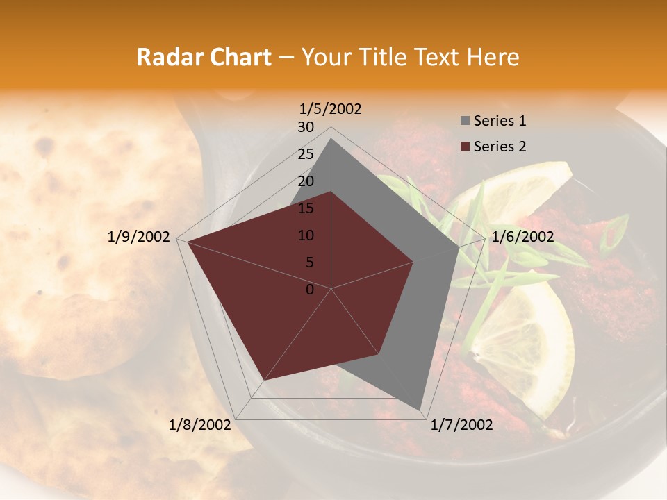 A Bowl Of Food With Bread On The Side PowerPoint Template