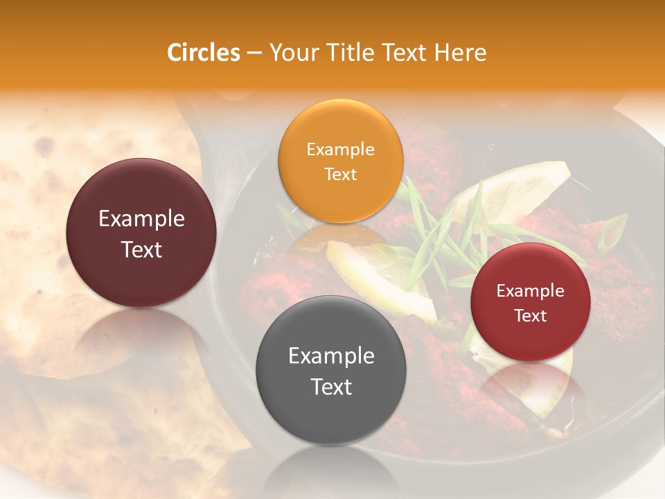 A Bowl Of Food With Bread On The Side PowerPoint Template