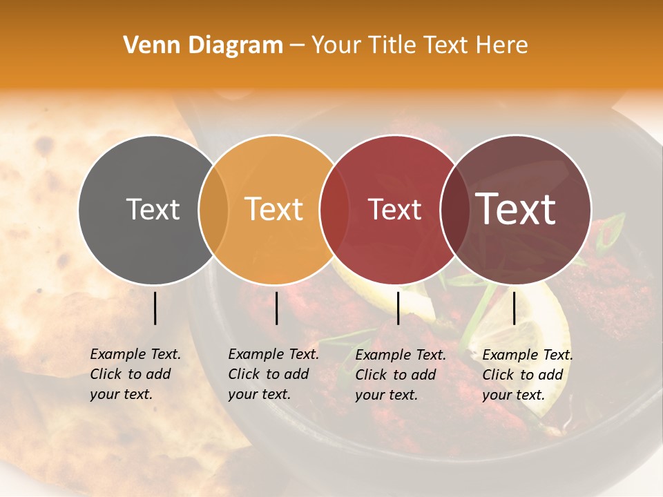 A Bowl Of Food With Bread On The Side PowerPoint Template