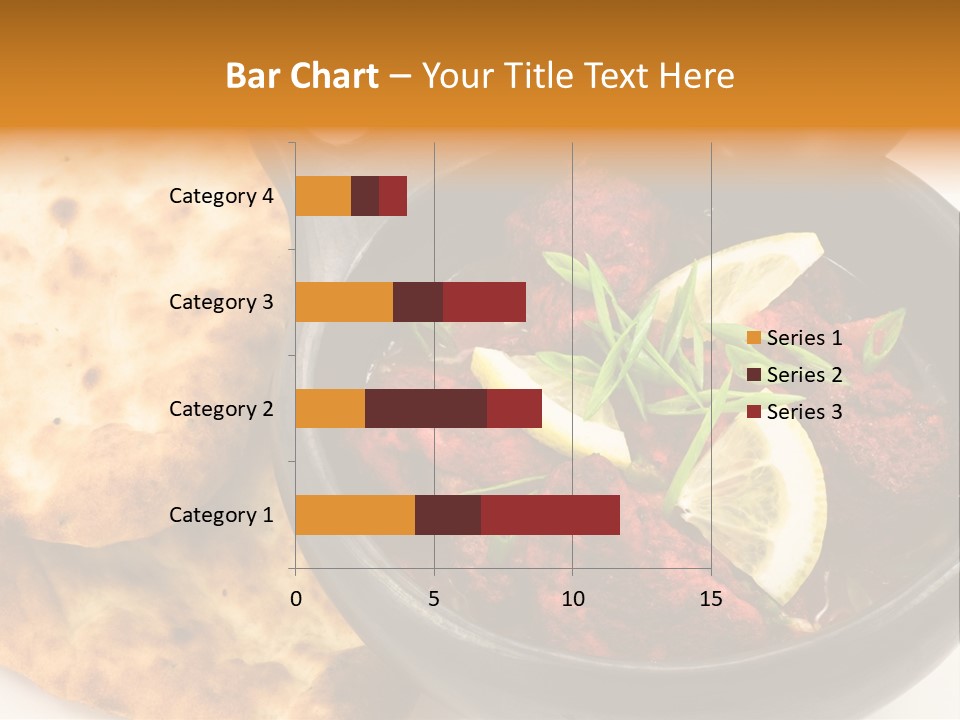 A Bowl Of Food With Bread On The Side PowerPoint Template