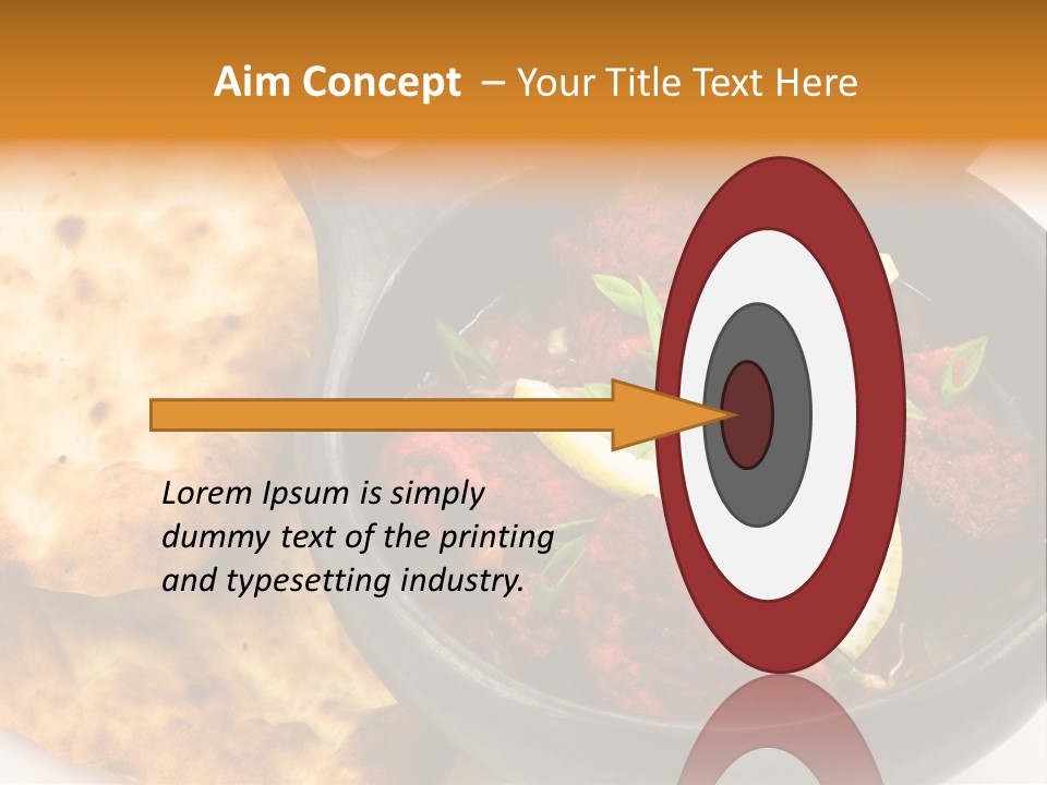 A Bowl Of Food With Bread On The Side PowerPoint Template