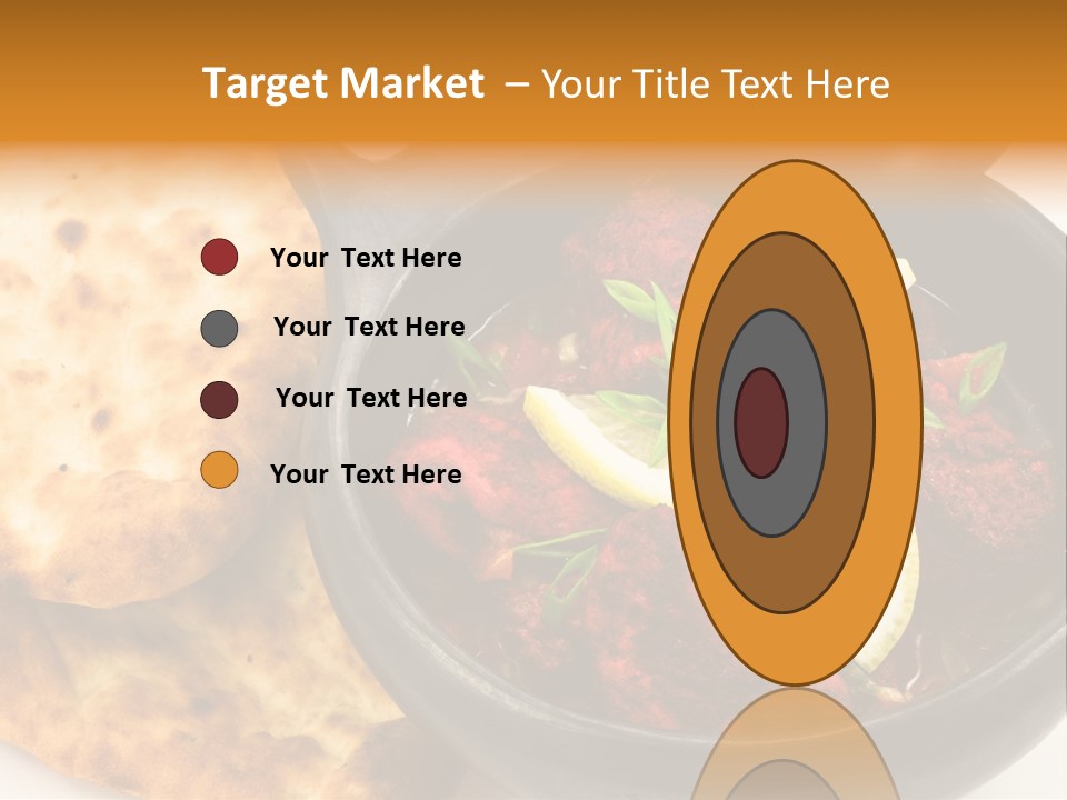 A Bowl Of Food With Bread On The Side PowerPoint Template