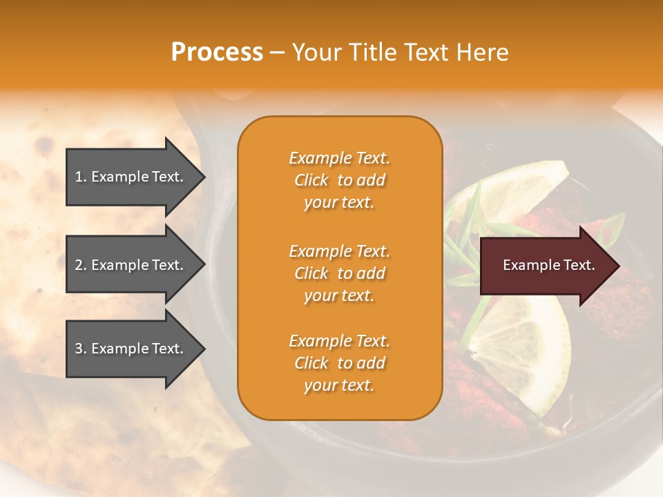 A Bowl Of Food With Bread On The Side PowerPoint Template