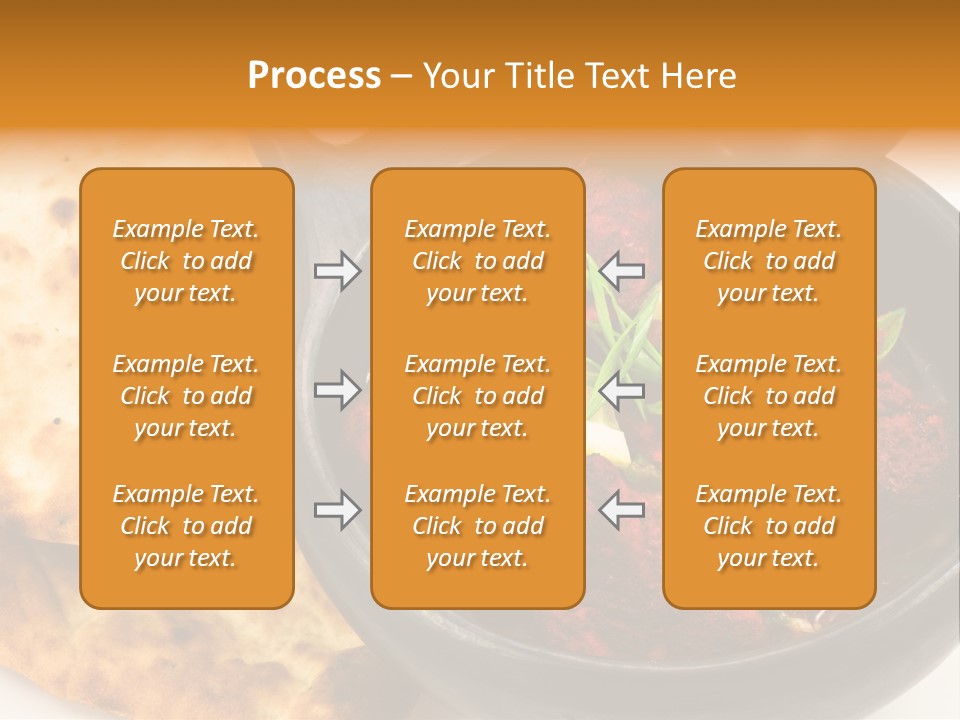 A Bowl Of Food With Bread On The Side PowerPoint Template