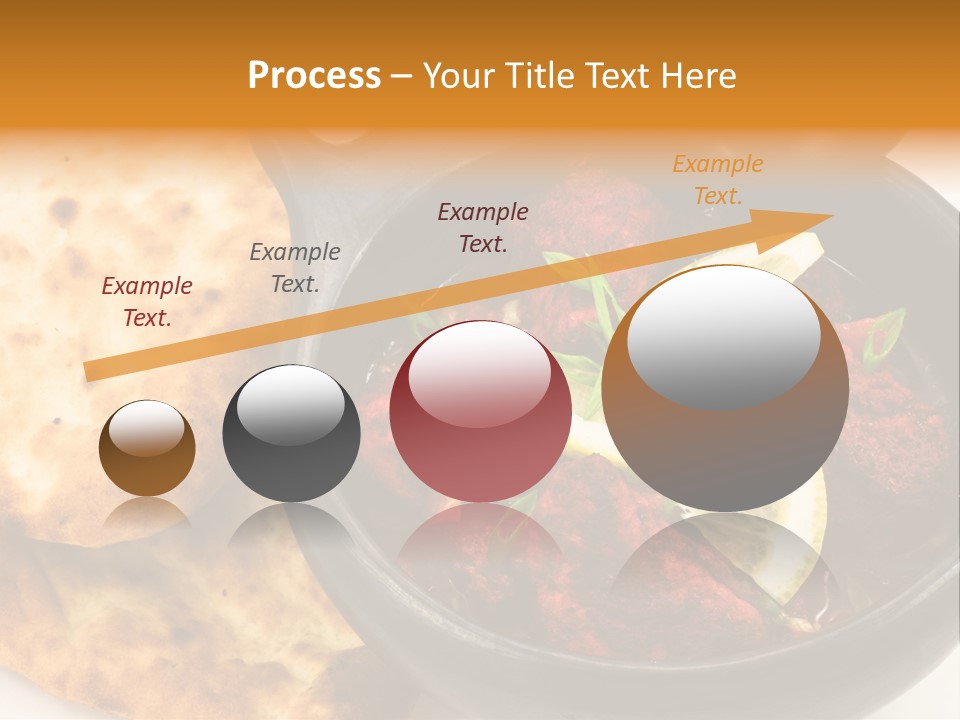 A Bowl Of Food With Bread On The Side PowerPoint Template