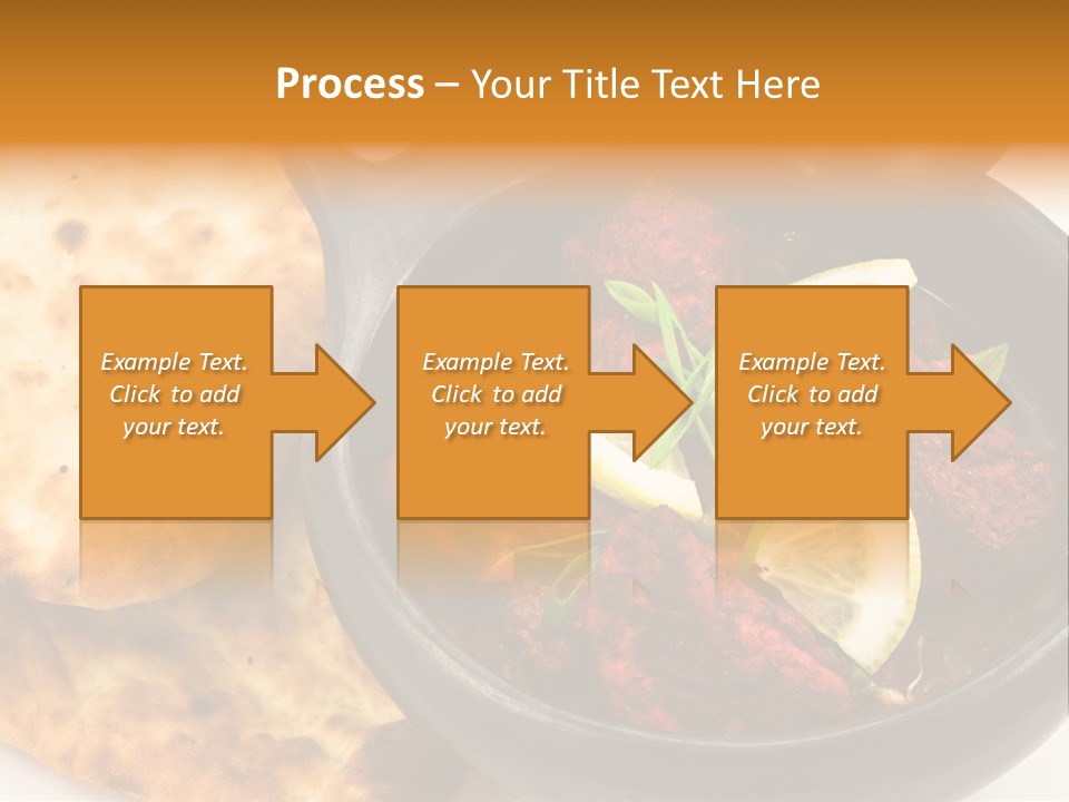A Bowl Of Food With Bread On The Side PowerPoint Template