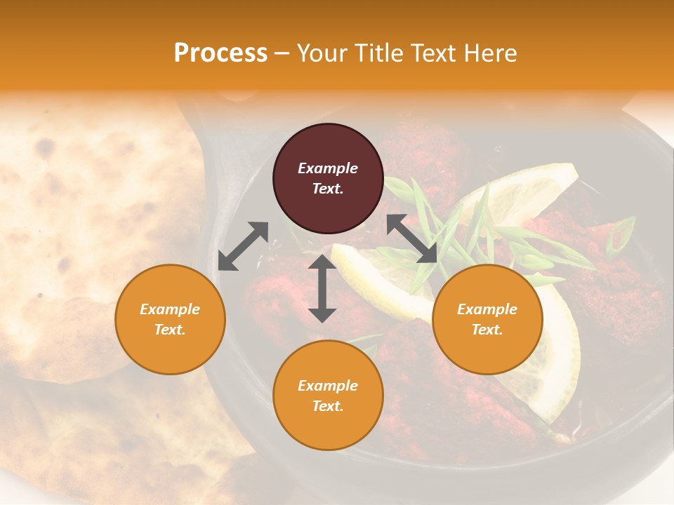 A Bowl Of Food With Bread On The Side PowerPoint Template