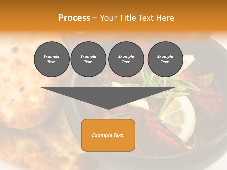 A Bowl Of Food With Bread On The Side PowerPoint Template