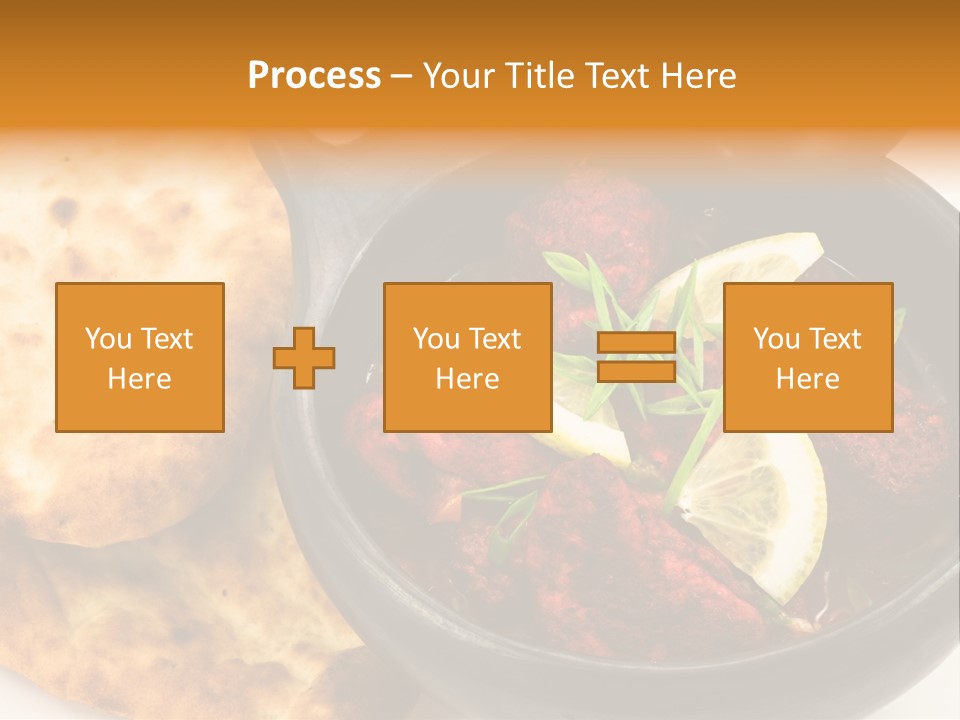 A Bowl Of Food With Bread On The Side PowerPoint Template