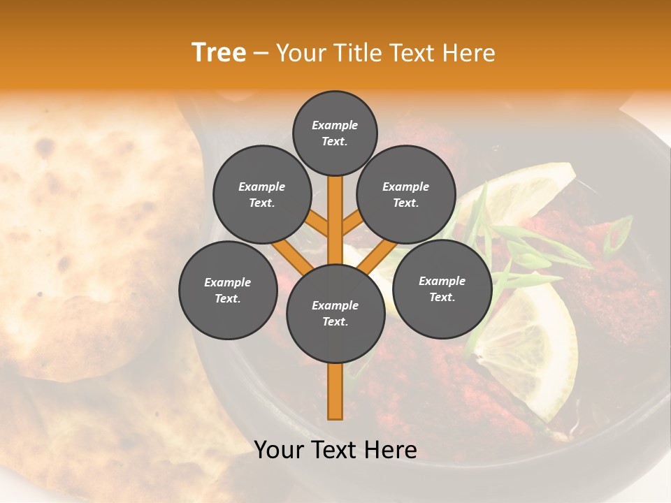 A Bowl Of Food With Bread On The Side PowerPoint Template