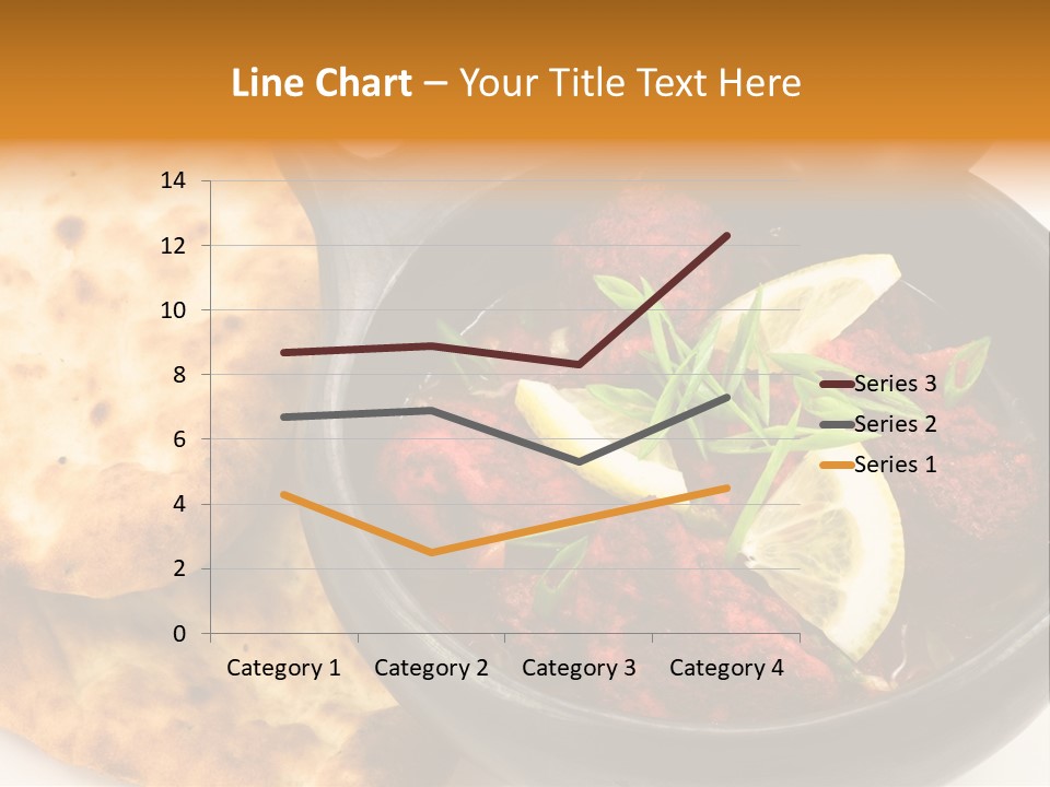 A Bowl Of Food With Bread On The Side PowerPoint Template