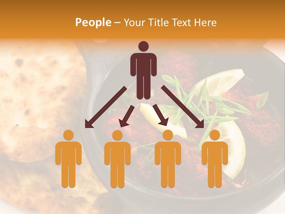 A Bowl Of Food With Bread On The Side PowerPoint Template