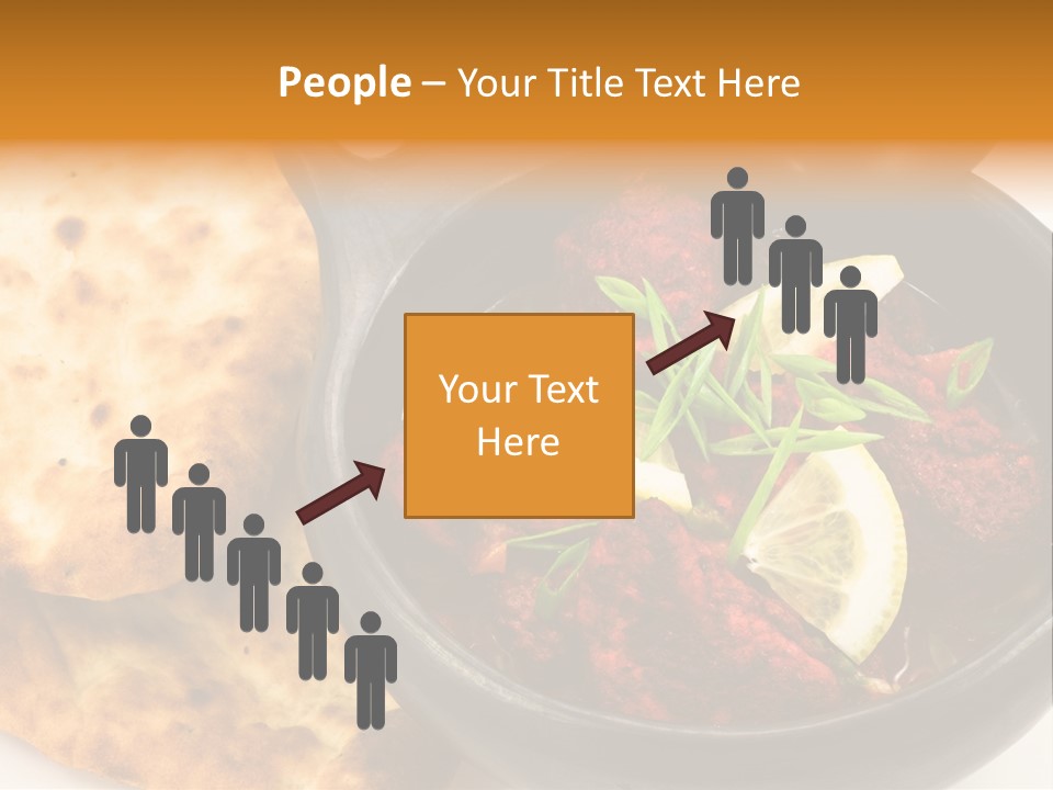 A Bowl Of Food With Bread On The Side PowerPoint Template