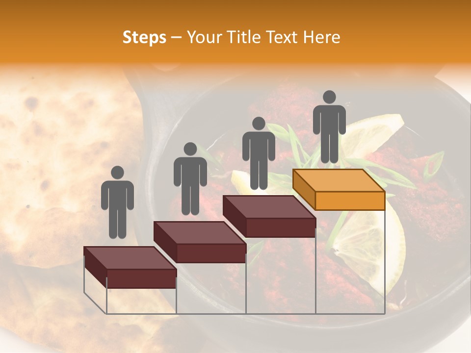 A Bowl Of Food With Bread On The Side PowerPoint Template