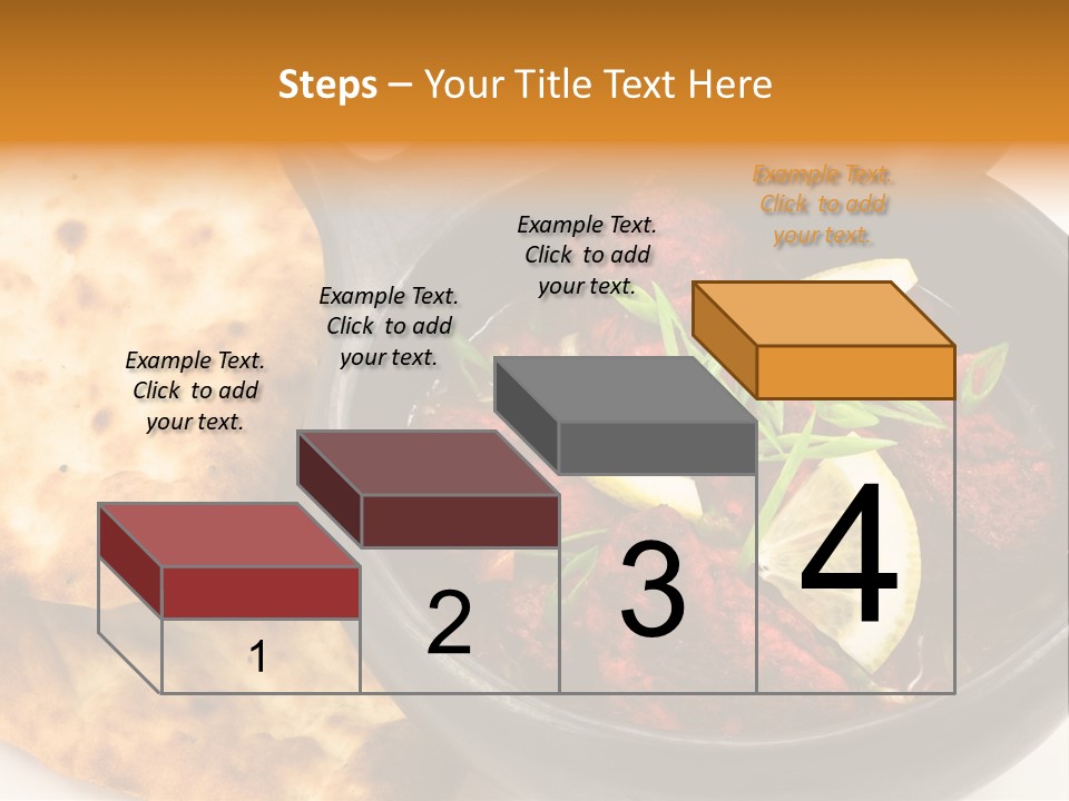 A Bowl Of Food With Bread On The Side PowerPoint Template