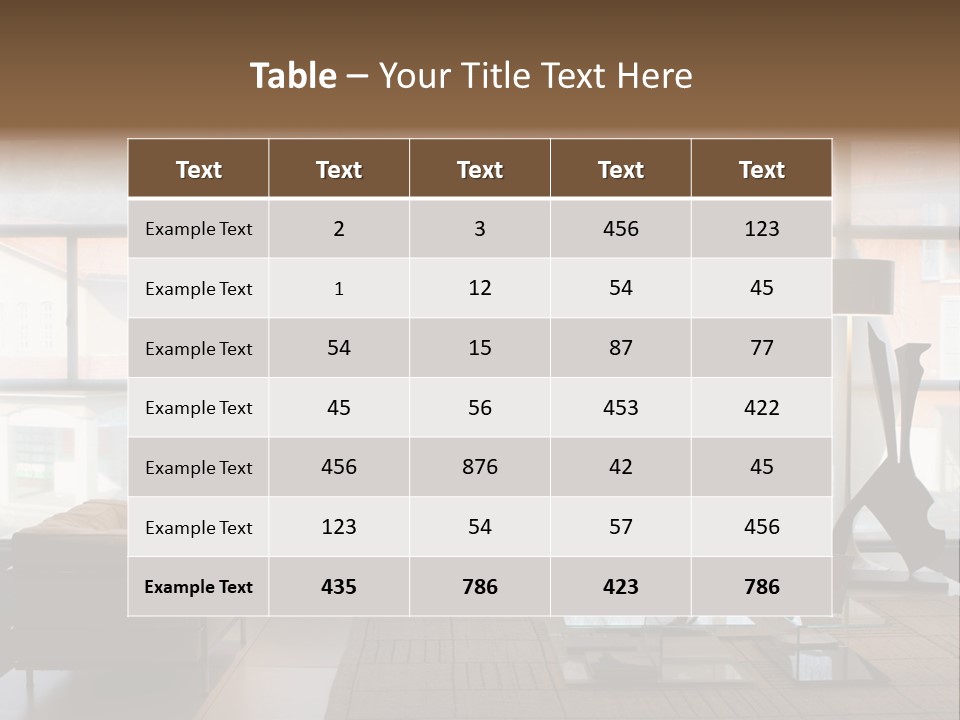 Living Room PowerPoint Template