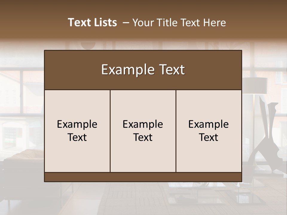 Living Room PowerPoint Template