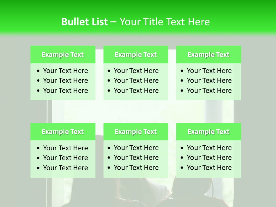 Three Girls Exit The Building On Exit Door. Exit Symbol PowerPoint Template