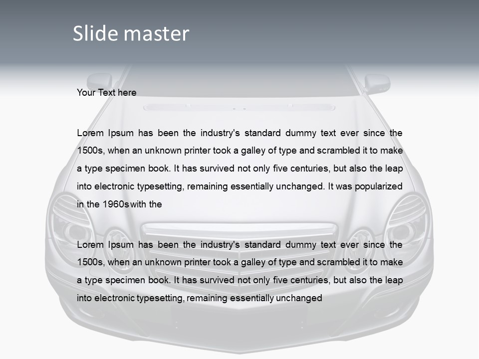 Looking Up At The Sky PowerPoint Template