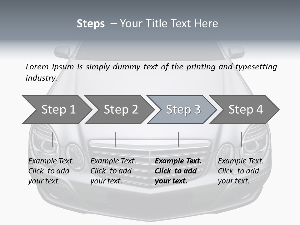 Looking Up At The Sky PowerPoint Template