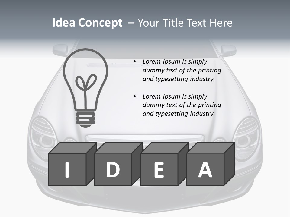 Looking Up At The Sky PowerPoint Template