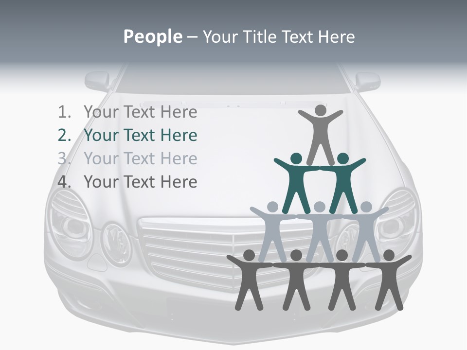 Looking Up At The Sky PowerPoint Template