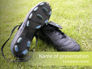 Soccer Shoes PowerPoint Template