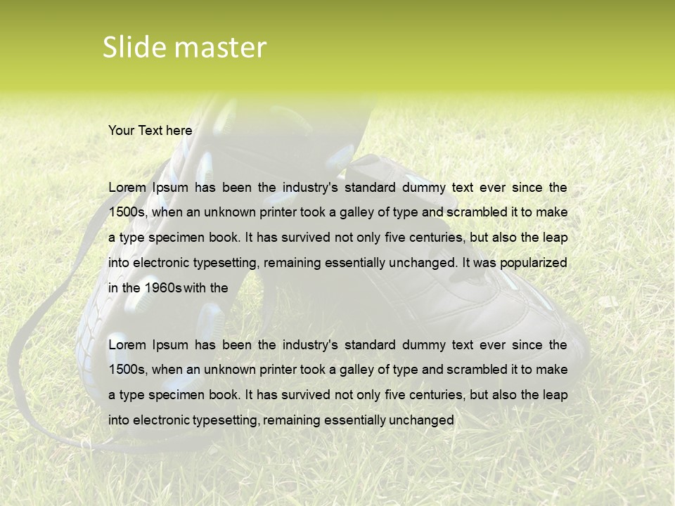 Soccer Shoes PowerPoint Template