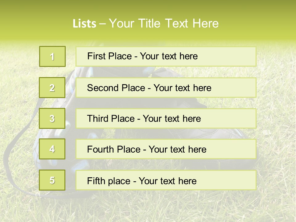 Soccer Shoes PowerPoint Template