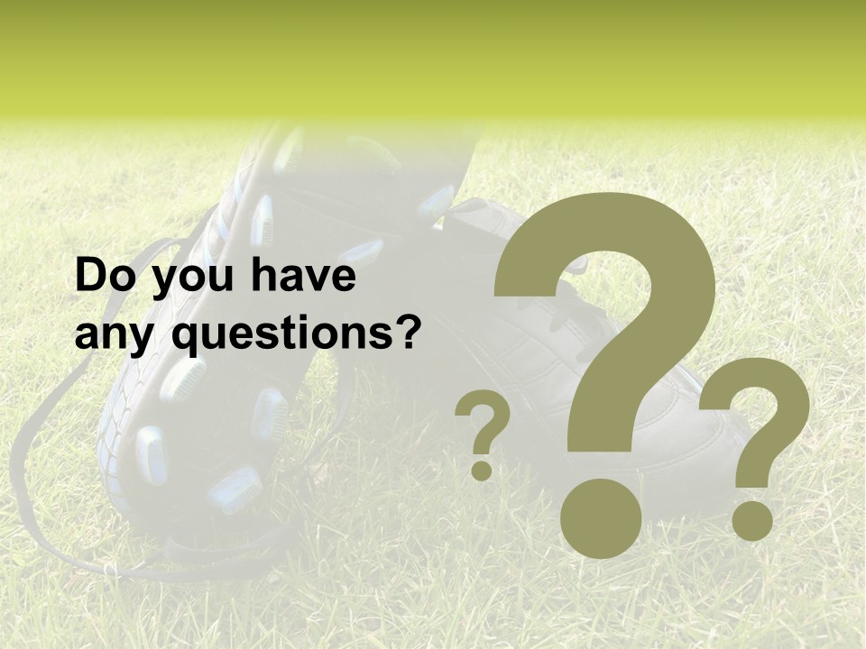 Soccer Shoes PowerPoint Template