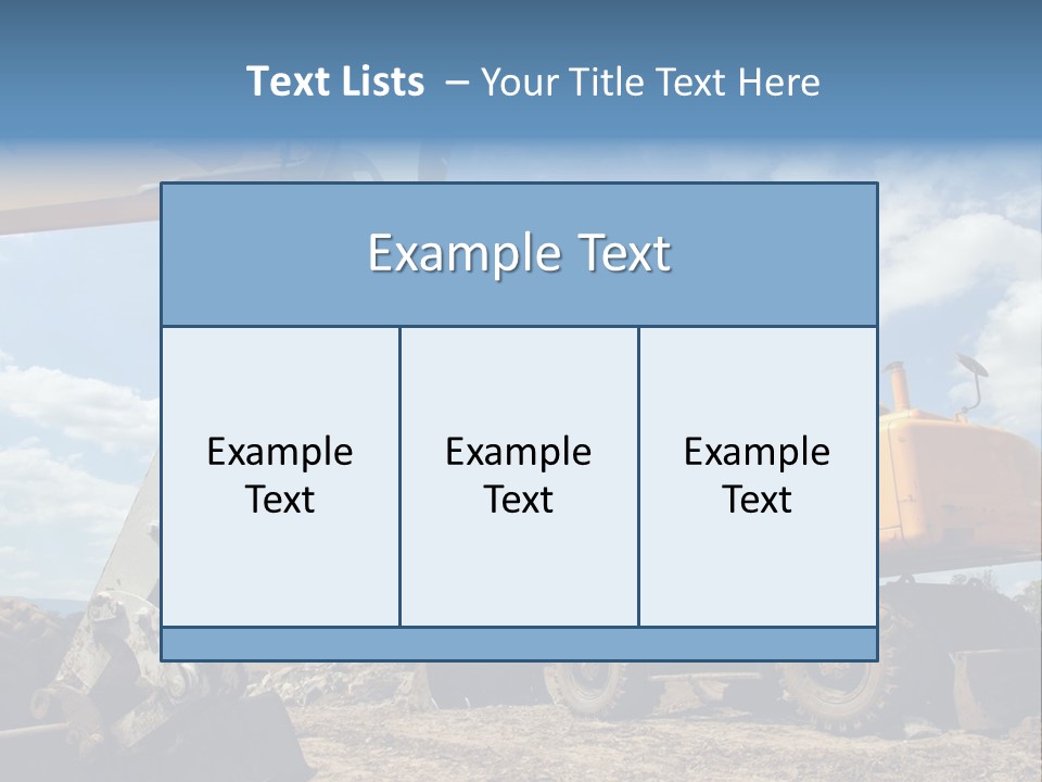 Two Mechanical Shovel On Building Site PowerPoint Template