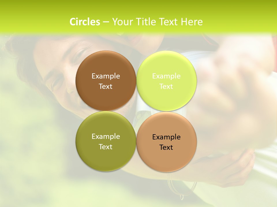 A Man Holding A Woman On His Back In A Field PowerPoint Template