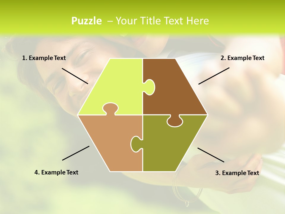 A Man Holding A Woman On His Back In A Field PowerPoint Template