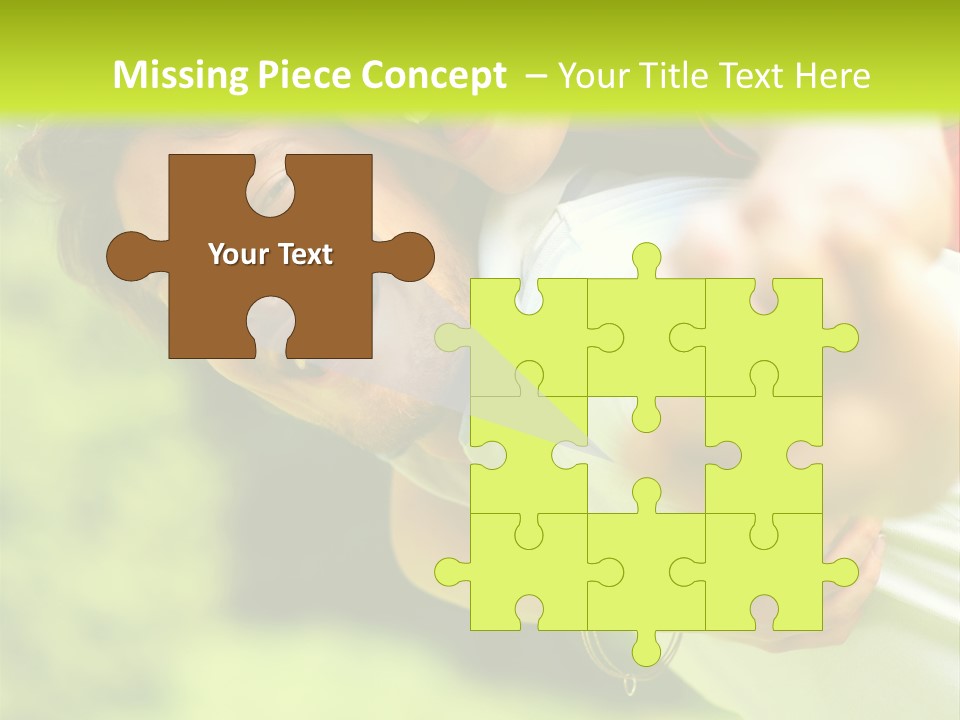 A Man Holding A Woman On His Back In A Field PowerPoint Template