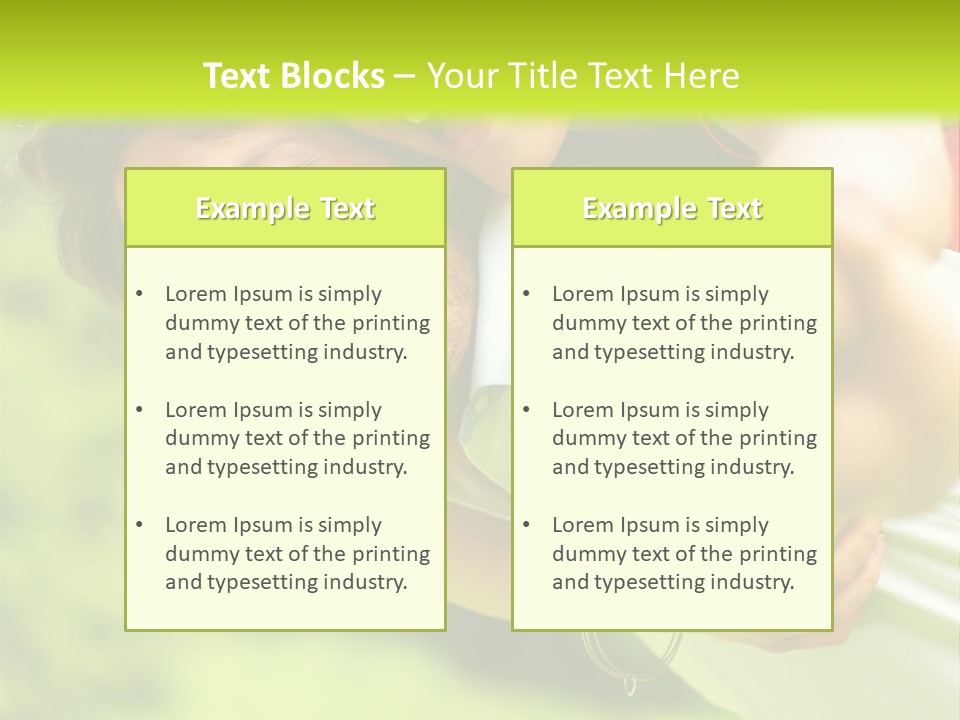 A Man Holding A Woman On His Back In A Field PowerPoint Template