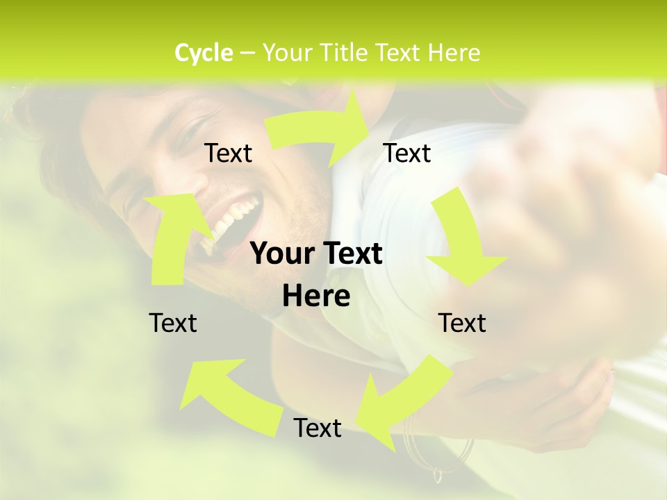 A Man Holding A Woman On His Back In A Field PowerPoint Template