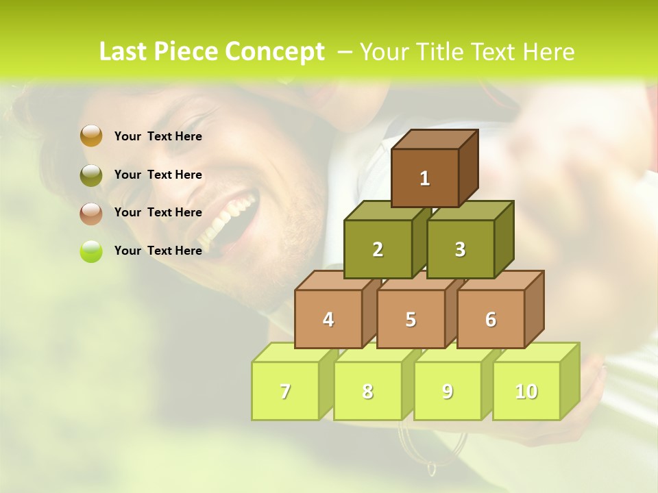 A Man Holding A Woman On His Back In A Field PowerPoint Template