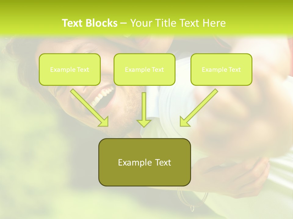 A Man Holding A Woman On His Back In A Field PowerPoint Template