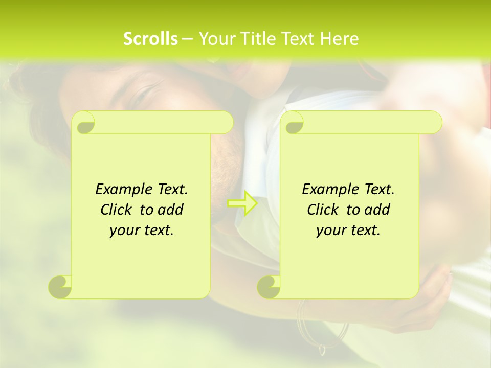 A Man Holding A Woman On His Back In A Field PowerPoint Template