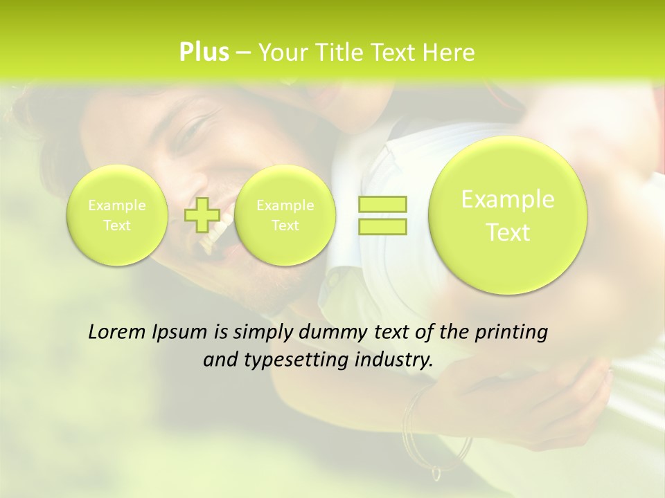 A Man Holding A Woman On His Back In A Field PowerPoint Template