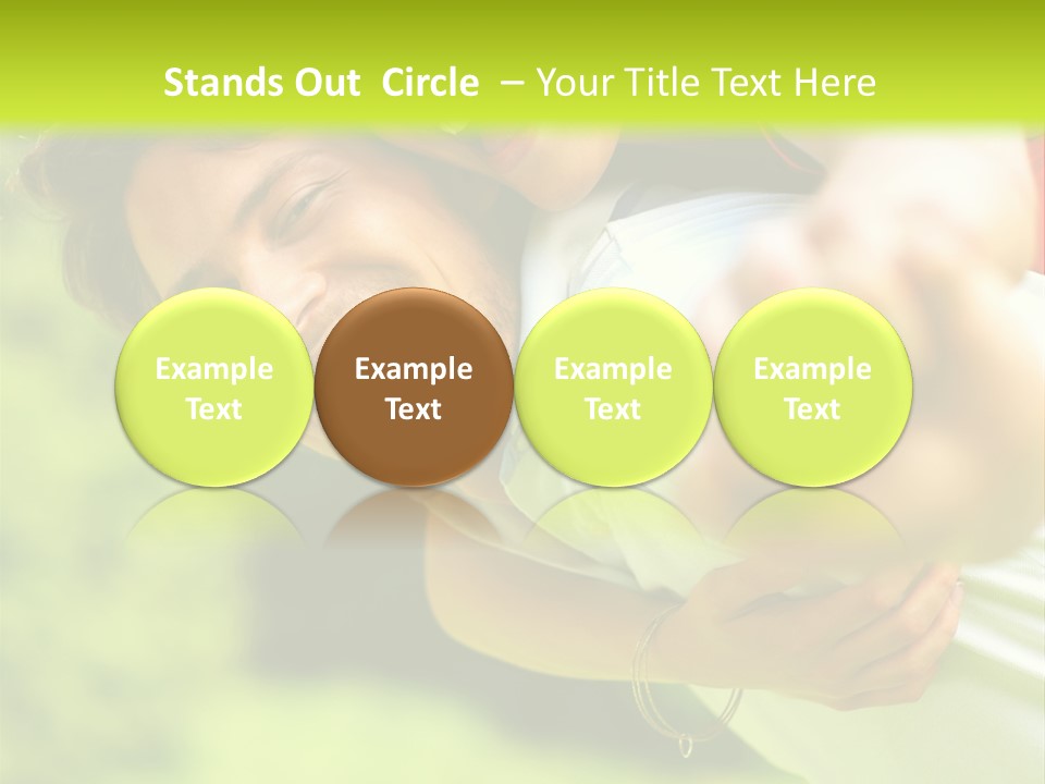 A Man Holding A Woman On His Back In A Field PowerPoint Template