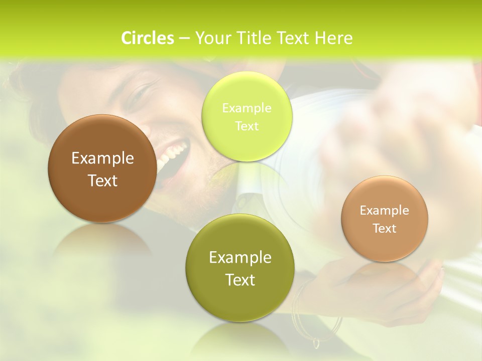 A Man Holding A Woman On His Back In A Field PowerPoint Template