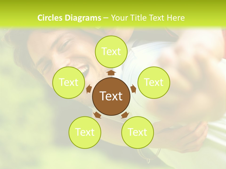 A Man Holding A Woman On His Back In A Field PowerPoint Template