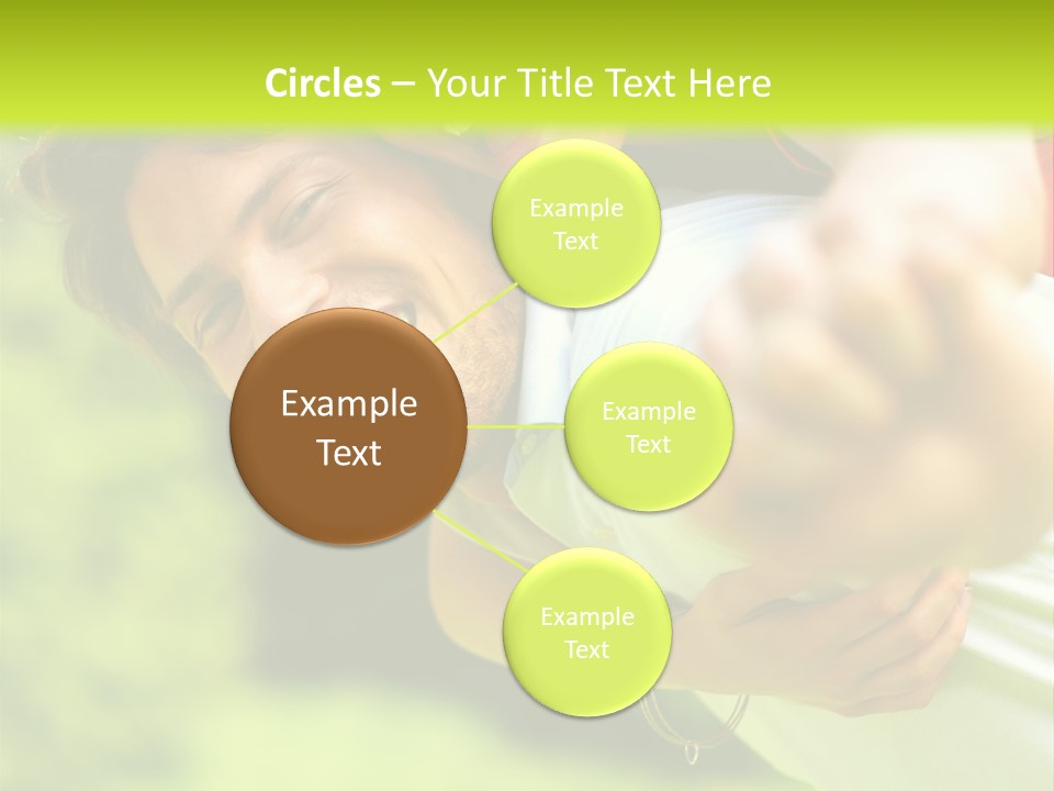 A Man Holding A Woman On His Back In A Field PowerPoint Template