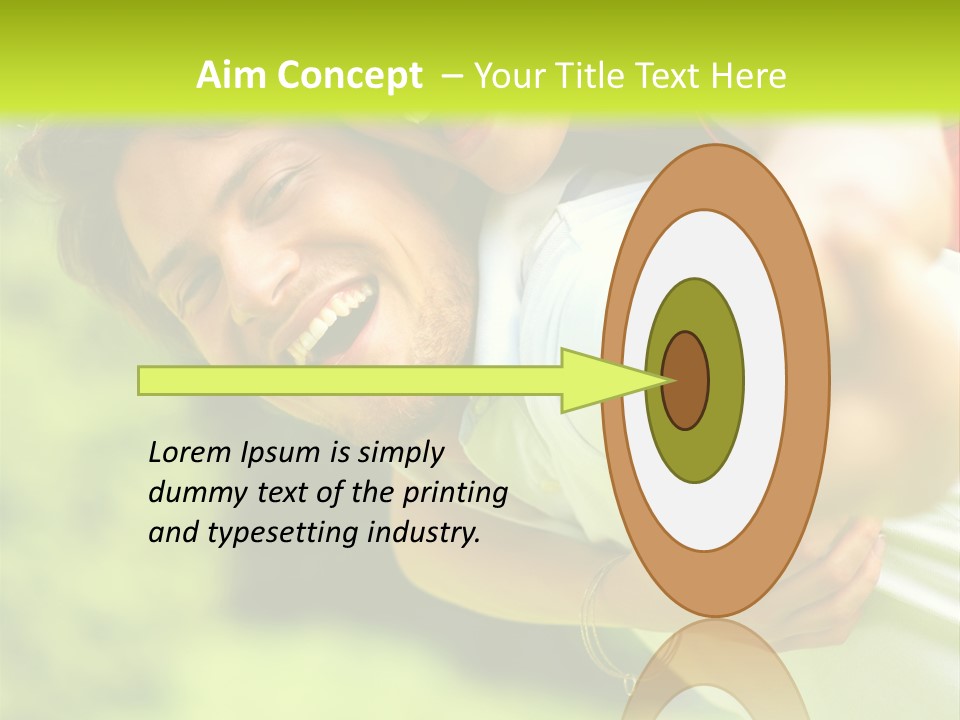 A Man Holding A Woman On His Back In A Field PowerPoint Template