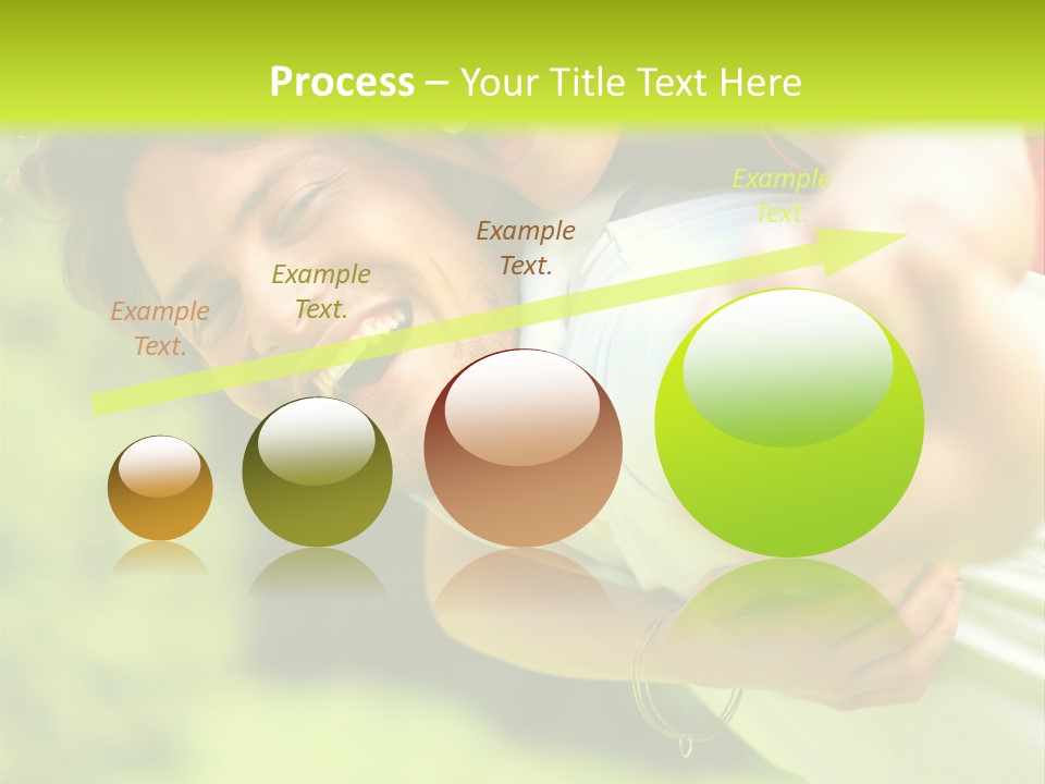 A Man Holding A Woman On His Back In A Field PowerPoint Template