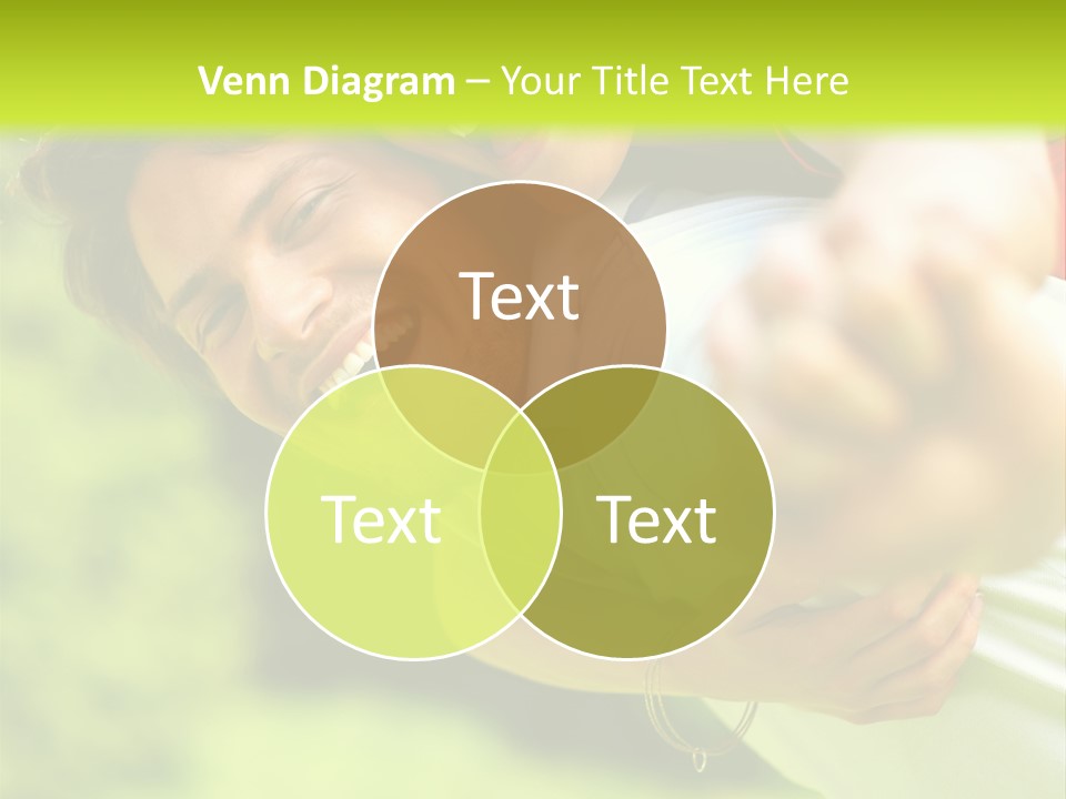 A Man Holding A Woman On His Back In A Field PowerPoint Template