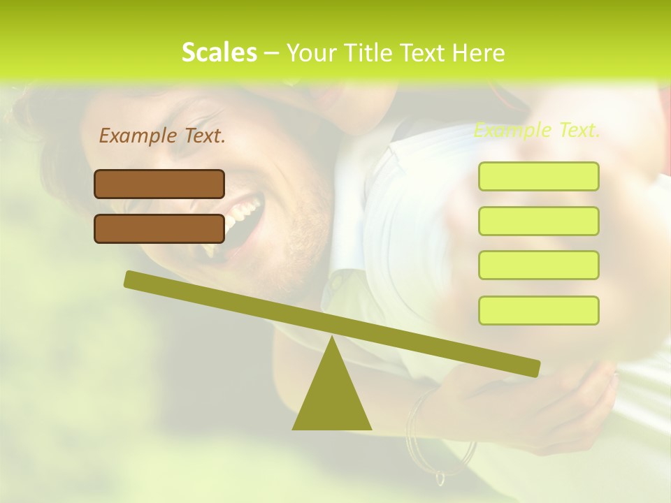 A Man Holding A Woman On His Back In A Field PowerPoint Template