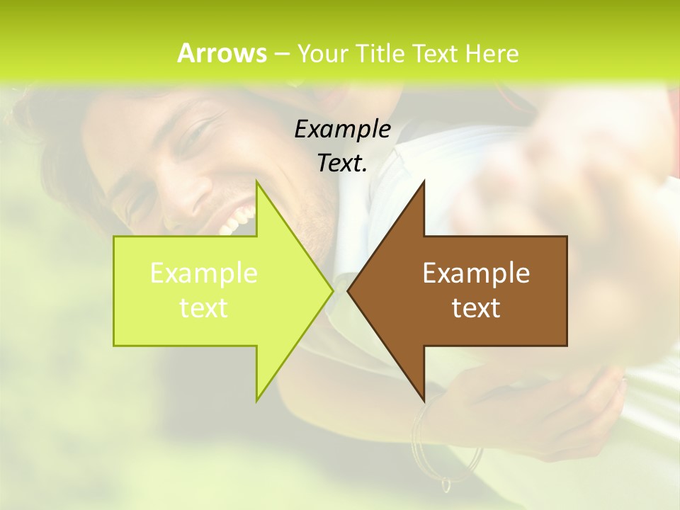 A Man Holding A Woman On His Back In A Field PowerPoint Template