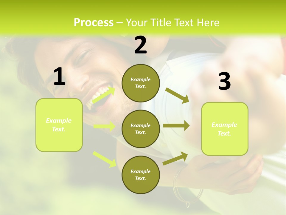 A Man Holding A Woman On His Back In A Field PowerPoint Template